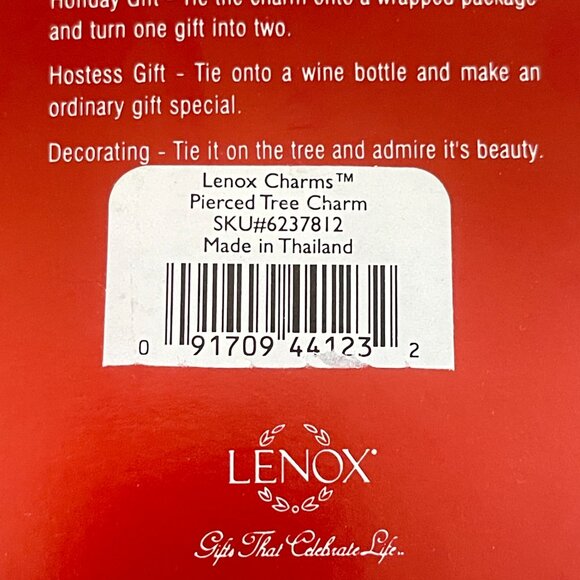 New Lenox Christmas Tree Charm Ornament Pierced Tree - Picture 7 of 7